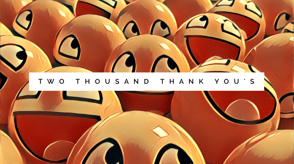 2,000 Thank You’s